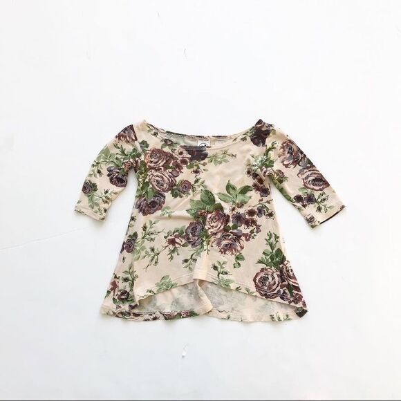 Little & Lively floral hi-low dress/top EUC 0-6m - Picture 1 of 2